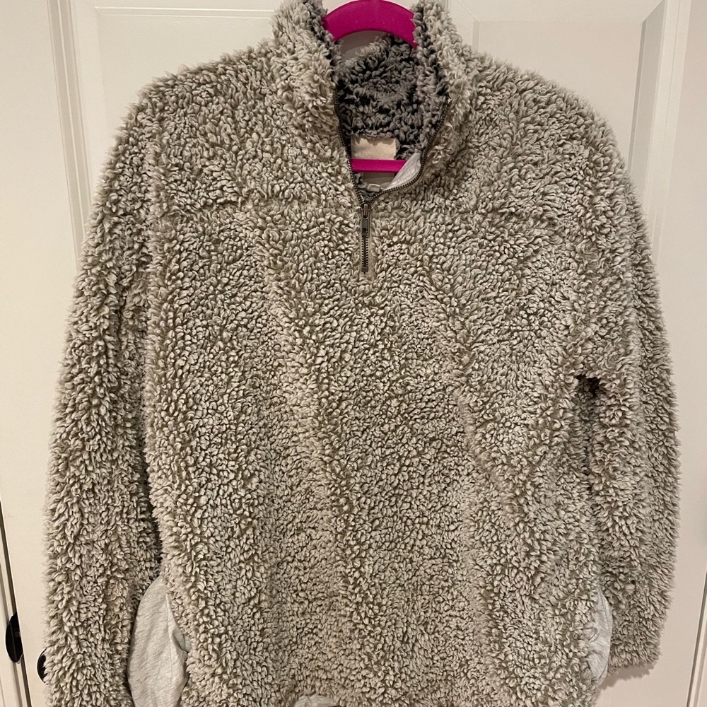 Two fuzzy half zips